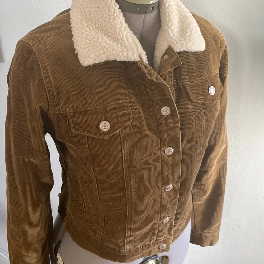 Sherpa Lined Corderoy Jacket S - Picture 5 of 11